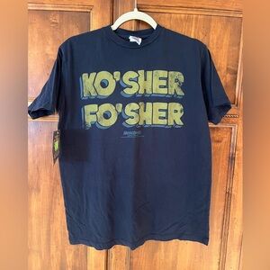 NWT Junk Food T Shirt | Size S | Ko’sher Fo’Sher | Navy  | Unisex